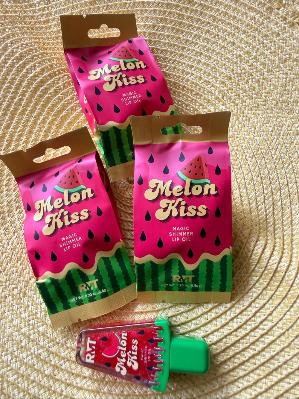 RMT Melon Kiss Magic Shimmer Lip Oil - Pink & Green
